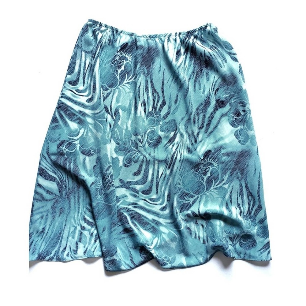 Dana Kay Tropical Print A-Line Skirt - Picture 4 of 5